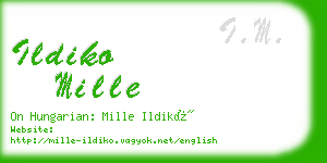 ildiko mille business card